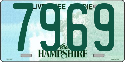 NH license plate 7969