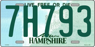 NH license plate 7H793