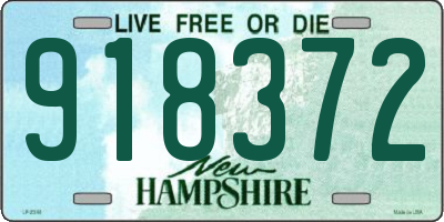 NH license plate 918372