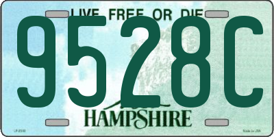 NH license plate 9528C