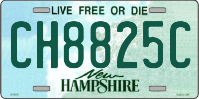 NH license plate CH8825C
