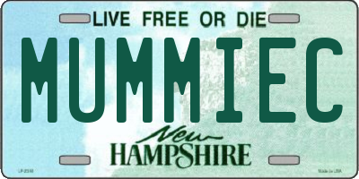 NH license plate MUMMIEC