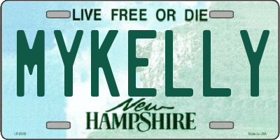 NH license plate MYKELLY