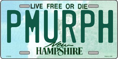 NH license plate PMURPH