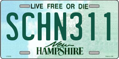 NH license plate SCHN311