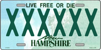 NH license plate XXXXXX
