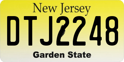 NJ license plate DTJ2248