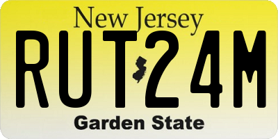 NJ license plate RUT24M