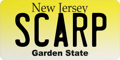 NJ license plate SCARP