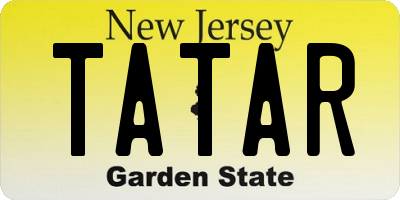 NJ license plate TATAR