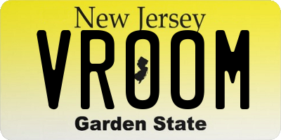 NJ license plate VROOM