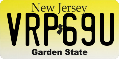NJ license plate VRP69U