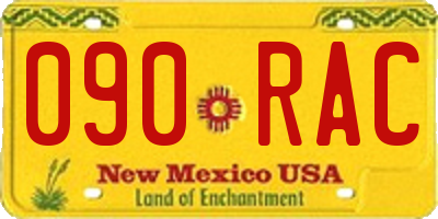 NM license plate 090RAC