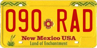 NM license plate 090RAD