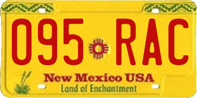 NM license plate 095RAC