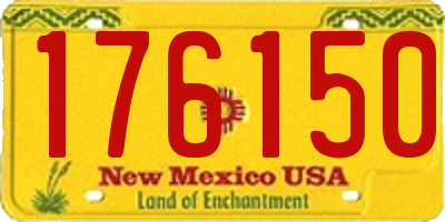 NM license plate 176150