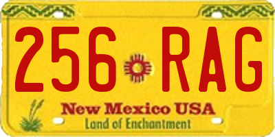 NM license plate 256RAG