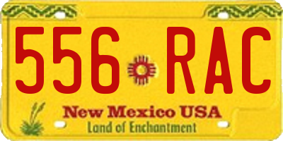 NM license plate 556RAC