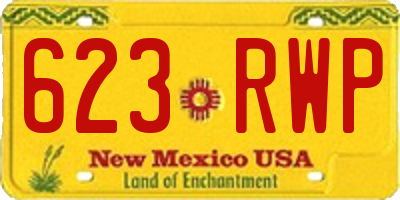NM license plate 623RWP