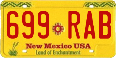 NM license plate 699RAB