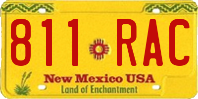 NM license plate 811RAC