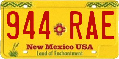 NM license plate 944RAE