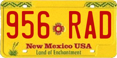 NM license plate 956RAD