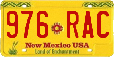 NM license plate 976RAC