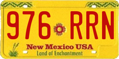 NM license plate 976RRN