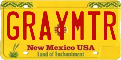 NM license plate GRAYMTR