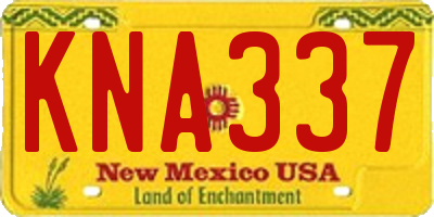 NM license plate KNA337