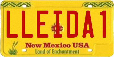 NM license plate LLEIDA1