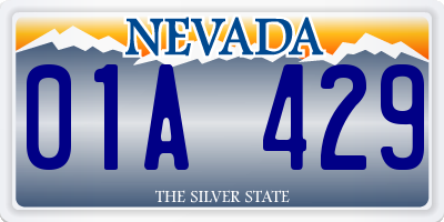 NV license plate 01A429
