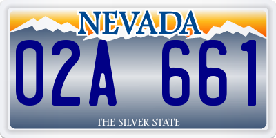 NV license plate 02A661