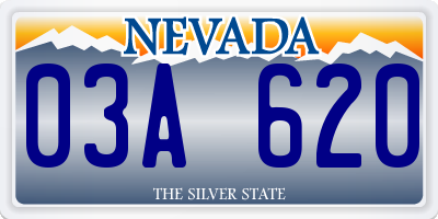 NV license plate 03A620