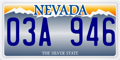 NV license plate 03A946