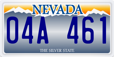 NV license plate 04A461