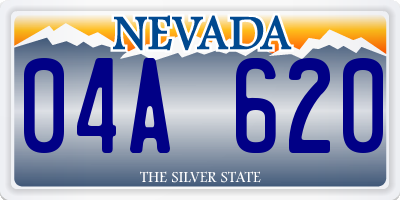 NV license plate 04A620