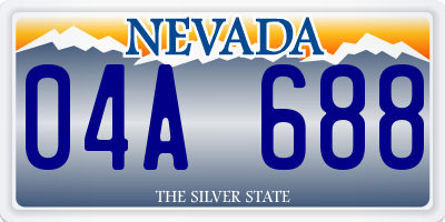 NV license plate 04A688