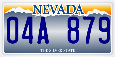 NV license plate 04A879
