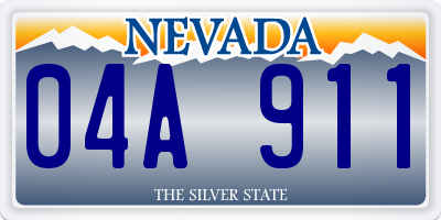 NV license plate 04A911