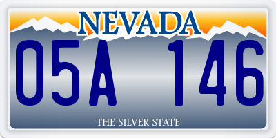 NV license plate 05A146