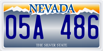 NV license plate 05A486