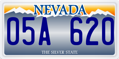 NV license plate 05A620