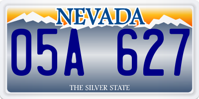 NV license plate 05A627