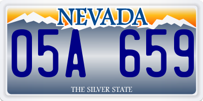 NV license plate 05A659