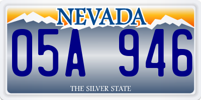 NV license plate 05A946
