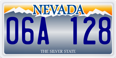 NV license plate 06A128