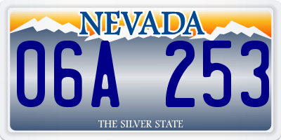 NV license plate 06A253