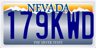 NV license plate 179KWD